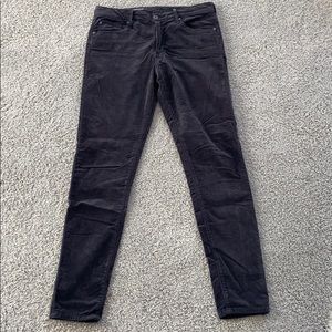 AG crushed velvet like texture. The Farrah Skinny